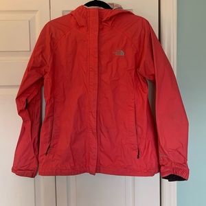 Pink North Face Rain jacket